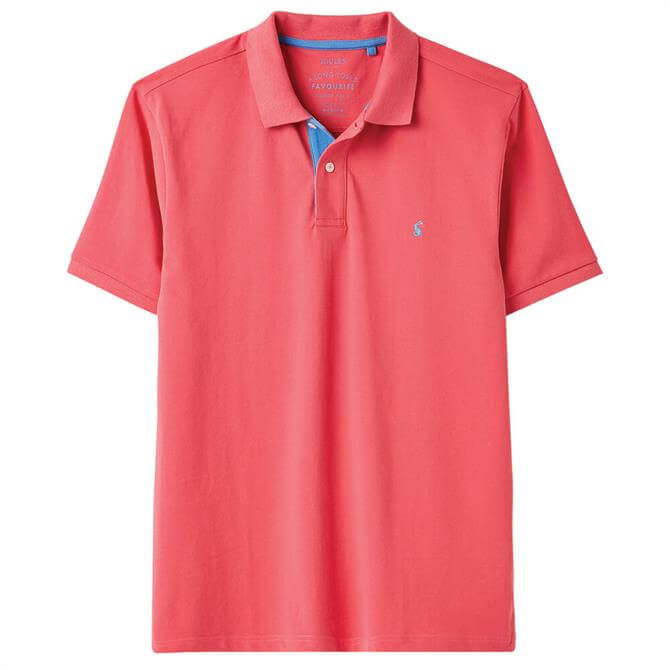Joules Woody Classic Polo Shirt Pink Hales Sawmills