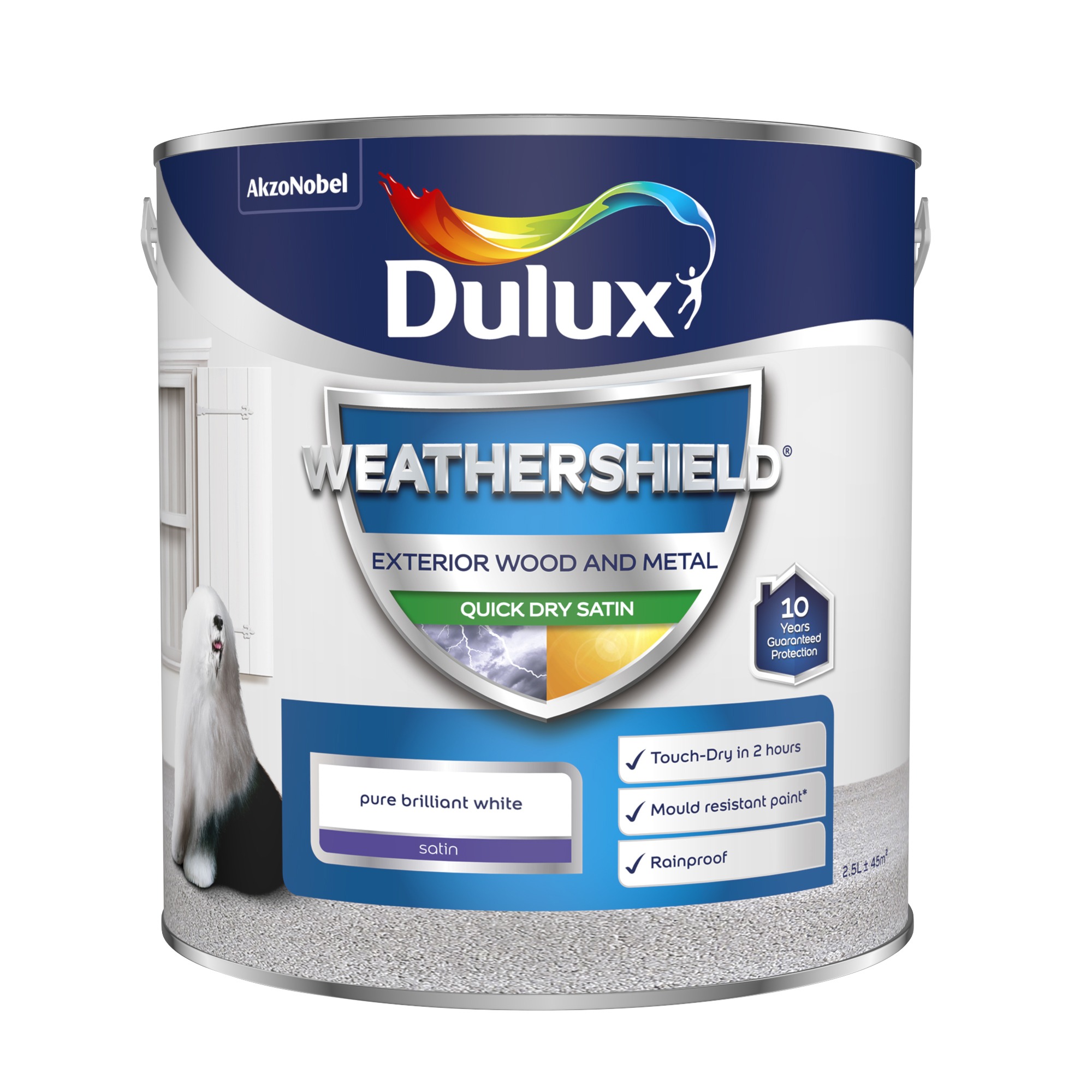 Dulux Weathershield Quick Dry Exterior Satin 2.5L Hales Sawmills