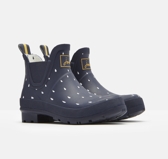 Joules raindrop wellies store