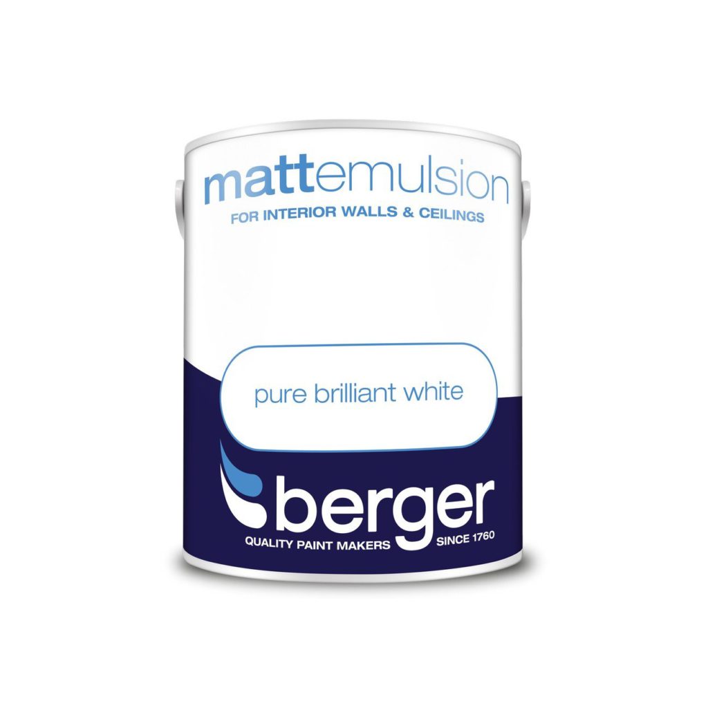 Berger Matt Emulsion (White 1L) Hales Sawmills
