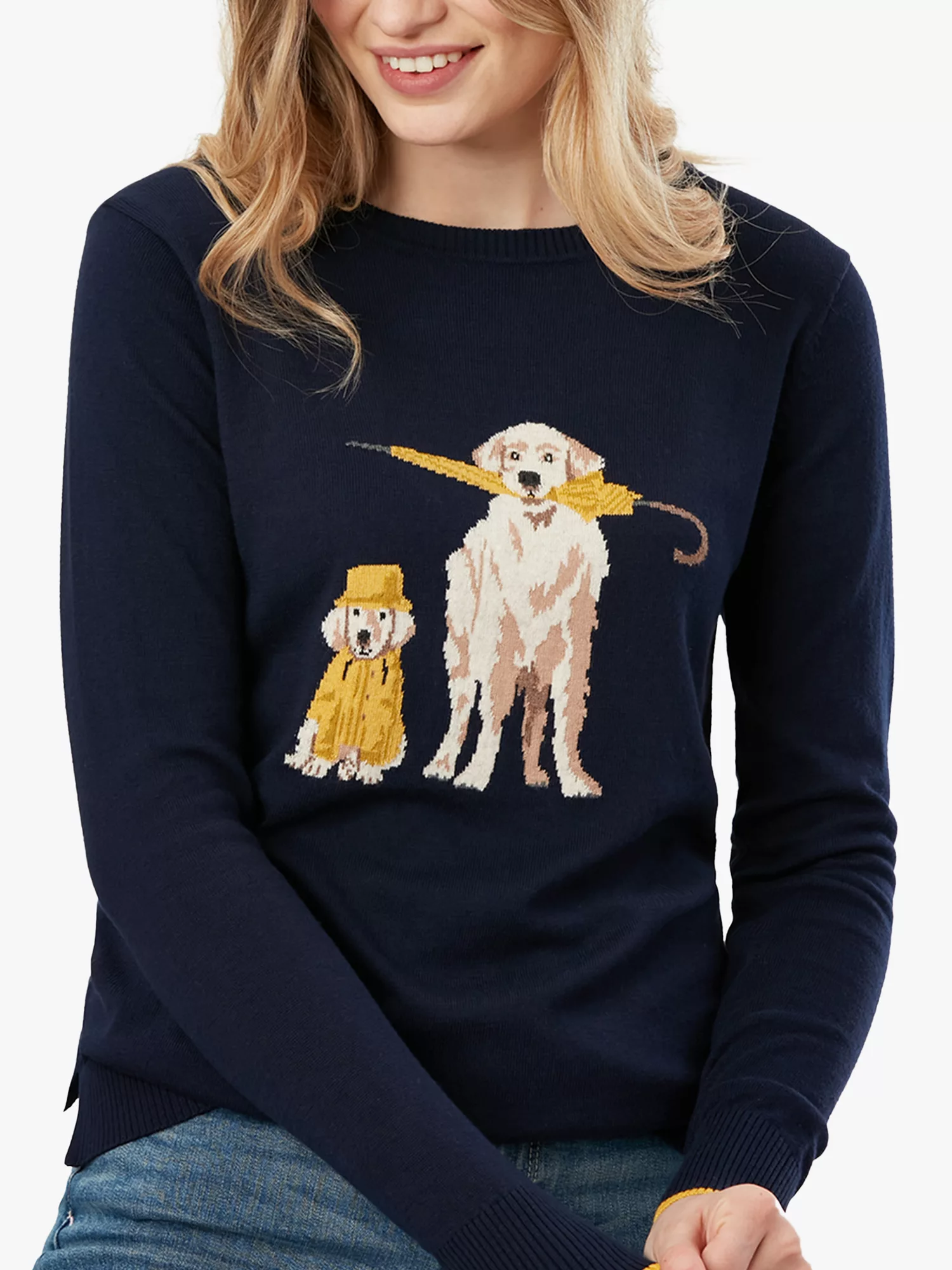 Joules Miranda Jumper Navy Dog Hales Sawmills