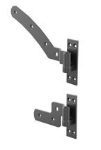 GM CURVE RAIL HINGE-HANDED R/H 12" 300MM PREMIUM BL